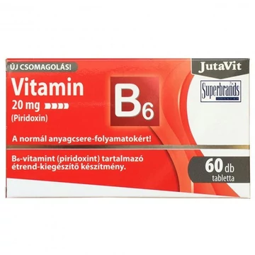 Jutavit B6-vitamin 20 mg Piridoxin tabletta 60x