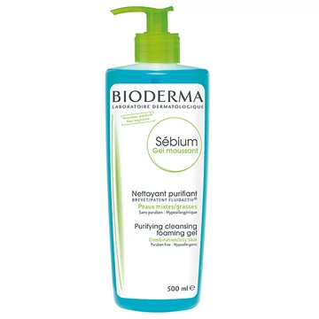 Bioderma Sébium Moussant habzó gél zsíros és problémás bőrre 500ml