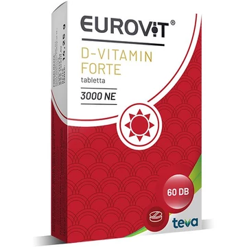 Eurovit D-vitamin Forte 3000 NE tabletta 60x