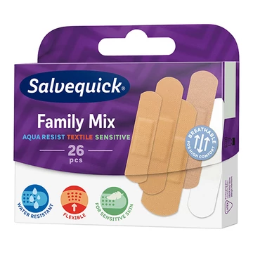 Salvequick Family Mix sebtapasz 26x