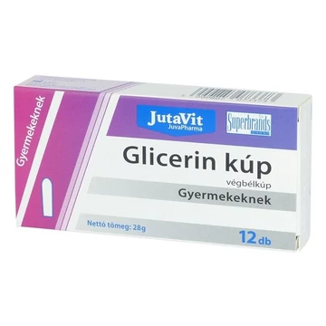 Jutavit Glicerin végbélkúp gyermekeknek 12x