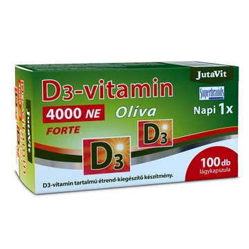Jutavit D3-vitamin 4000NE Olíva kapszula 100x