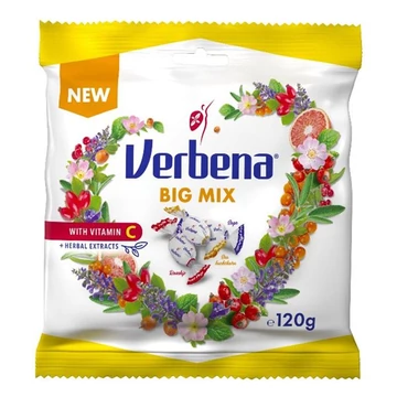 Verbena Big Mix C vitamin gyógynövényekkel cukorka 120g
