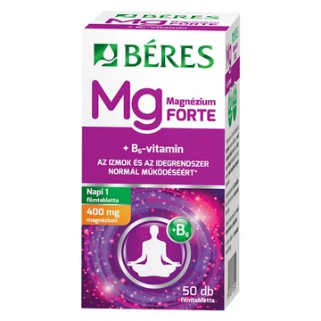 Béres Magnézium 400 mg+B6 Forte filmtabletta 50x