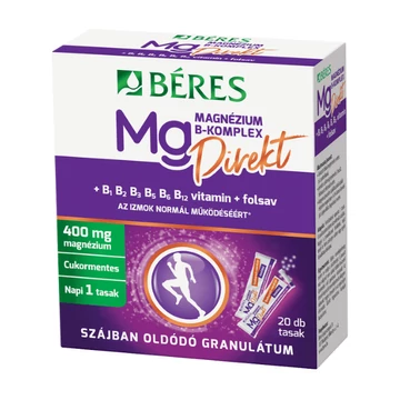 Béres Magnézium B-Komplex Direkt szájban oldódó granulátum 20x