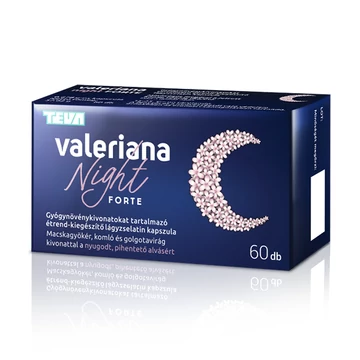 Valeriana Night Forte Gyógynövénykivonat  kapszula 60x