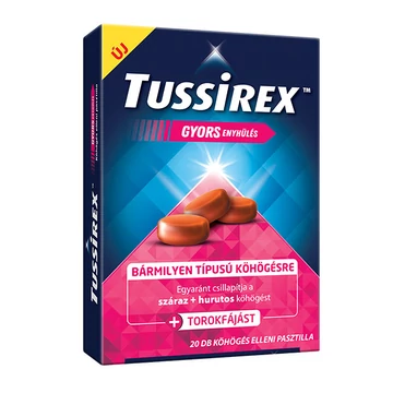 Tussirex pasztilla köhögés ellen 20x