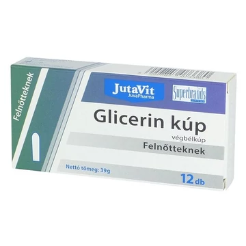 Jutavit Glicerin végbélkúp felnőtteknek 12x
