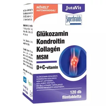 JutaVit Glükozamin Kondroitin MSM kollagén ftabl. 120x