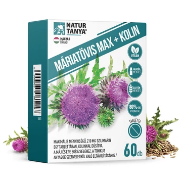 Natur Tanya Máriatövis Max + kolin tabletta 60x
