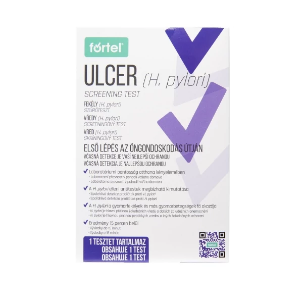 Fortel Ulcer-Helicobacter pylori AB gyorsteszt vérből