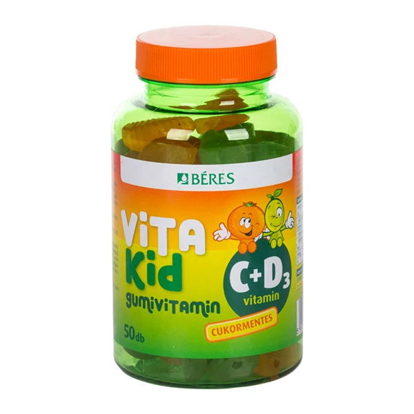 Béres Vitakid C+D3 gumivitamin gumitabletta 50x