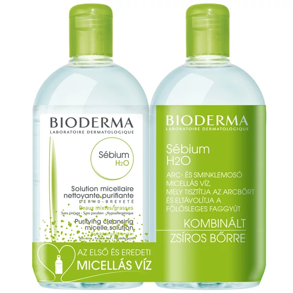 Bioderma Sébium H2O mélytisztító zsíros bőrre DUO 2x250ml