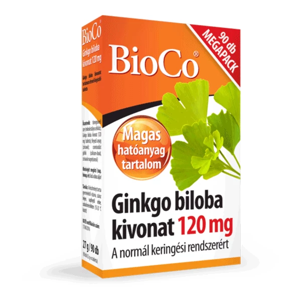 BioCo Ginkgo Biloba kivonat 120 mg tabletta (90x)