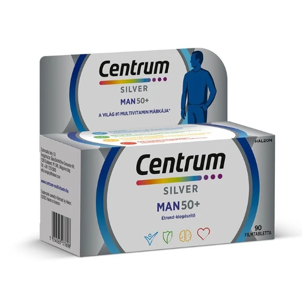 Centrum A-tól-Z-ig Férfiaknak 50+ filmtabletta 90x