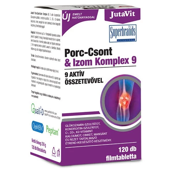 JutaVit Porc-Csont-Izom komplex 9 filmtabletta (120x)