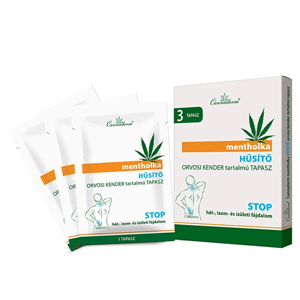 Cannaderm Mentholka tapasz hűsítő (3x)