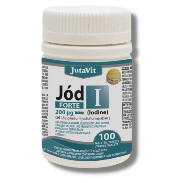 JutaVit Jód 200mcg FORTE tabletta 100x
