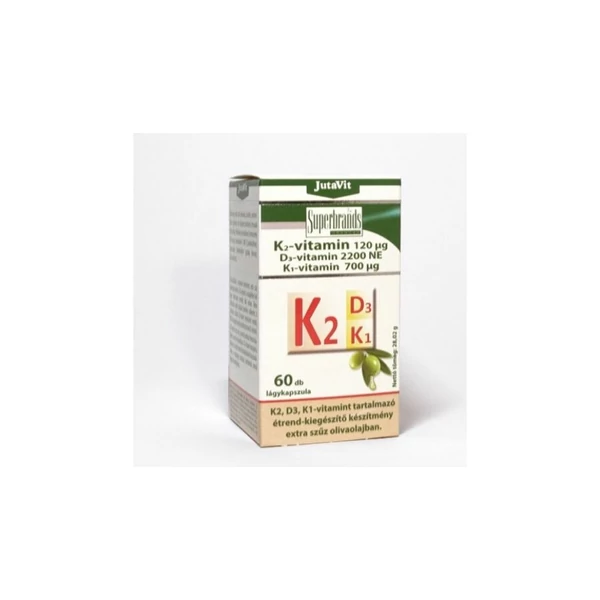 Jutavit K2+D3+K1 vitamin 60x