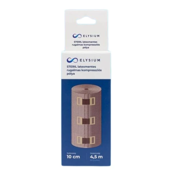 Elysium steril, latexmentes, rugalmas kompressziós pólya - 10 cm x 4,5 m