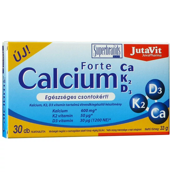 Jutavit Calcium Forte+K2+D3 tabletta (30x)