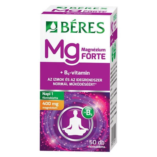 Béres Magnézium 400 mg+B6 Forte filmtabletta 50x