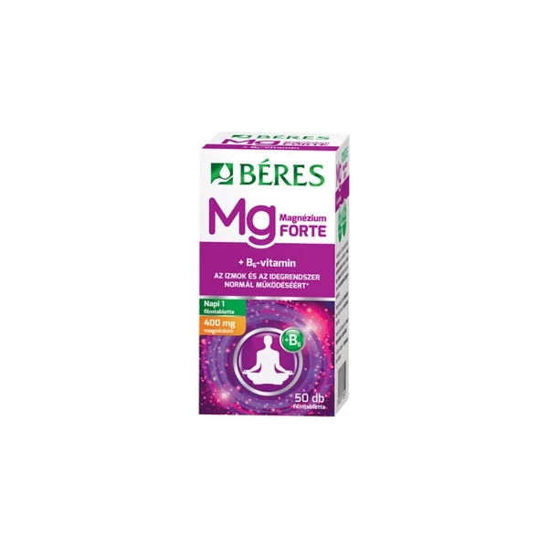 Béres Magnézium 400 mg+B6 Forte filmtabletta 50x