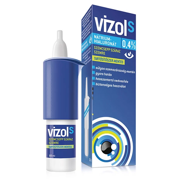 Vizol S 0,4% oldatos szemcsepp száraz szemre 10ml