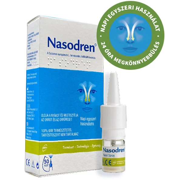 Nasodren orrspray+oldószer 50mg+5ml