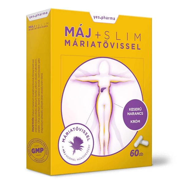 Yespharma Máj+Slim Máriatövissel kapszula 60x