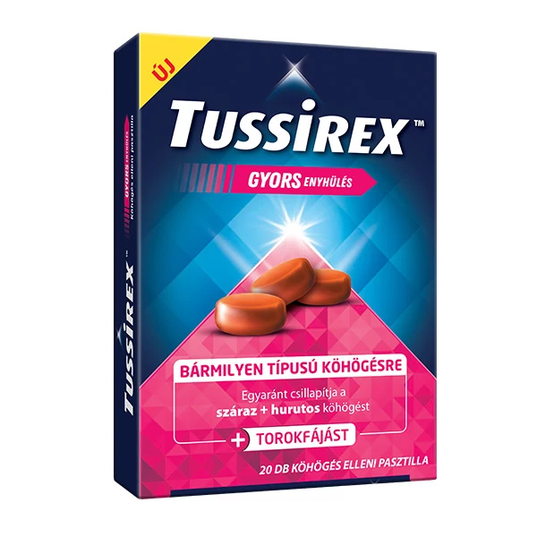 Tussirex pasztilla köhögés ellen 20x