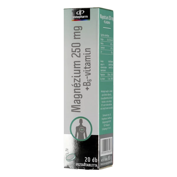 Innopharm Magnesium 250mg+B6-vitamin pezsgőtabl. (20x)