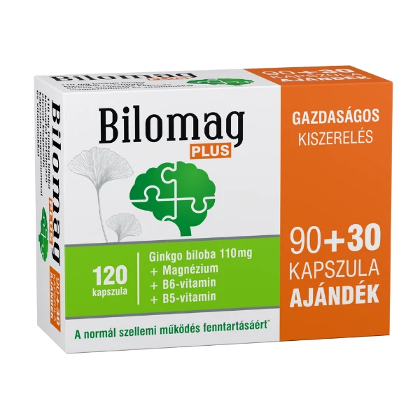 Bilomag Plus Ginkgo Biloba 110 mg kapszula 90x+30x