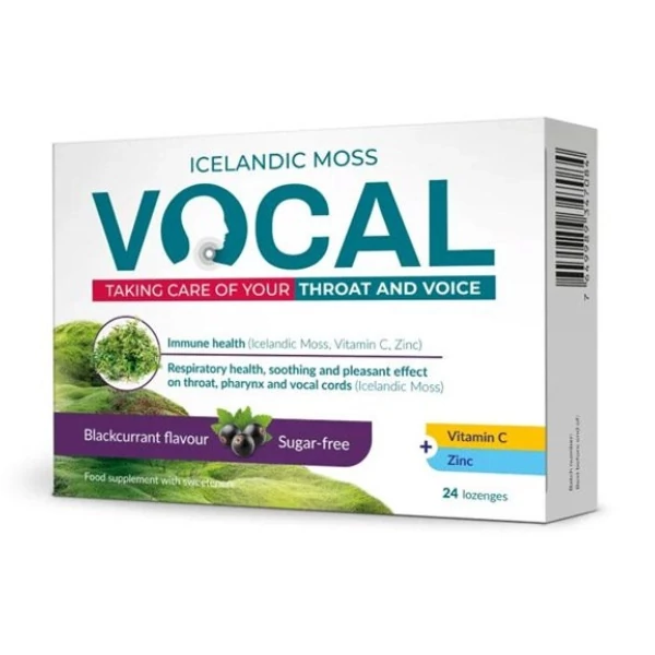 Vocal szopogató tabletta Feketeribizli 24x