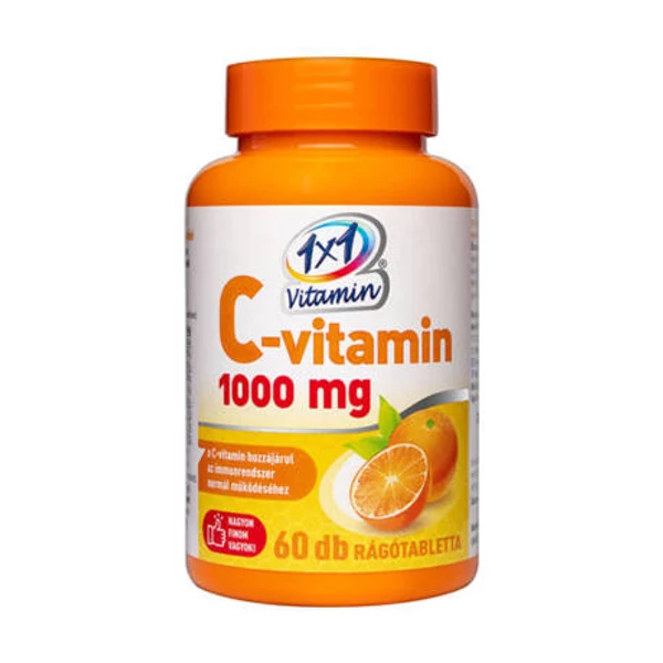 1x1 Vitaday C-vitamin 1000 mg rágótabletta narancs 60x
