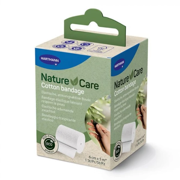 Nature Care kötésrögzítő pólya pamut 6cm x 5m 1x