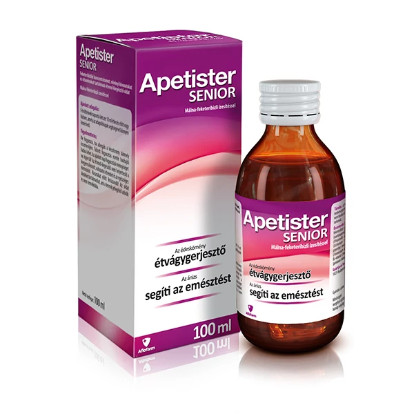 Apetister Senior oldat málna-feketeribizli 100ml