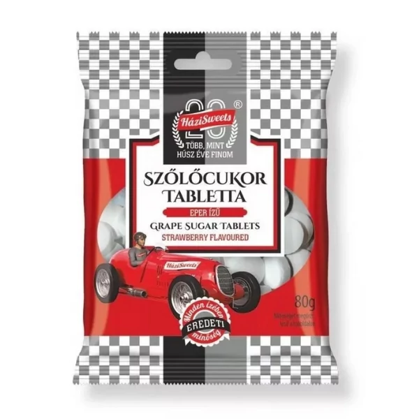 Házisweets szőlőcukor eper 80g