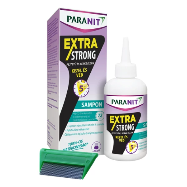 Paranit Extra Strong fejtetű kezelő sampon 200ml