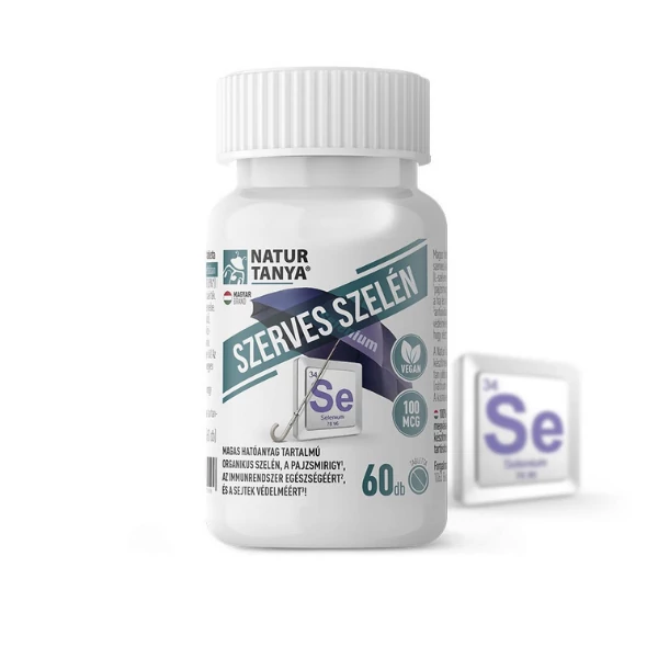 NaturTanya szerves szelén 100mcg tabletta (60x)