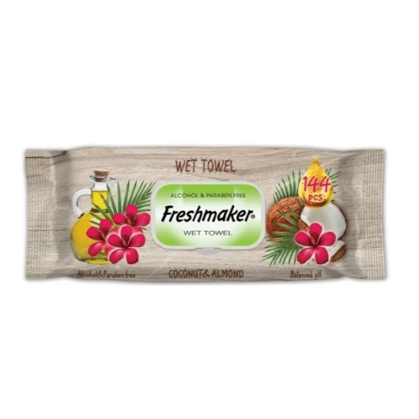 Freshmaker Extra Jumbo törlőkendő nedves kupakos 144x