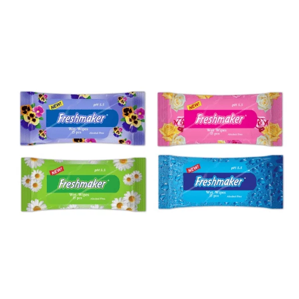 Freshmaker nedves zsebkendő 15x