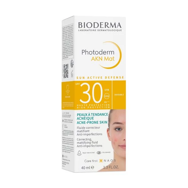 Bioderma Photoderm AKN MAT SPF30/UV3 krém aknés, zsíros bőrre