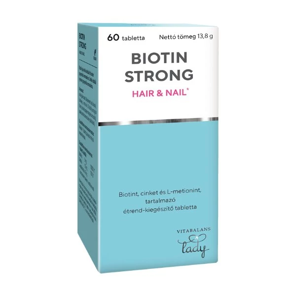 Biotin Strong Haj és köröm tabletta VITABALANS Lady 60x