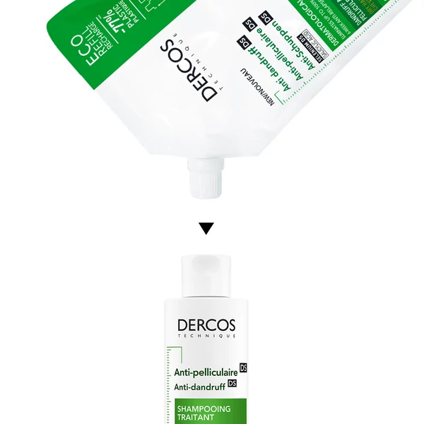 Vichy sampon DERCOS korpás/száraz hajra UTÁNTÖLTŐ 500ml
